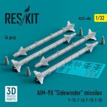 1/32 AIM-9X Sidewinder missiles.