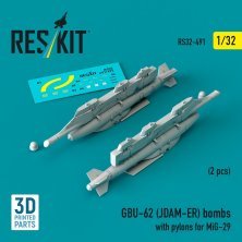 1/32 GBU-62 JDAM-ER bombs with pylons for MiG-29