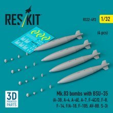 1/32 Mk.83 bombs with BSU-35.