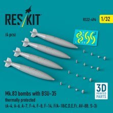 1/32 Mk.83 bombs with BSU-35 thermally prot. 4 pcs