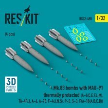 1/32 Mk.83 bombs with MAU-91 thermally prot. 4 pcs
