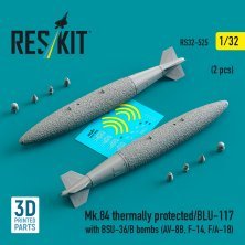 1/32 Mk.84 therm.prot./BLU-117 with BSU-36/B bombs