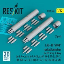 1/32 LAU-10 ZUNI rocket launcher US Army & Navy 2x