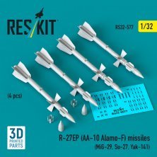 1/32 R-27EP AA-10 Alamo-F missiles.
