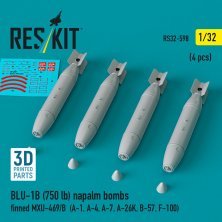 1/32 BLU-1B 750 lbs napalm bombs MXU-469/B 4x
