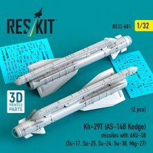 RESKIT 1/32 Missiles Kh-29T AS-14B Kedge avec AKU-58 (x2)