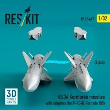 Reskit 1/32 Missiles AS.34 Kormoran avec Adaptateurs