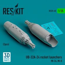 1/35 UB-32A-24 rocket launchers Mi-24, Mi-8