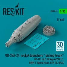 1/35 UB-32A-24 rocket launchers pickup truck