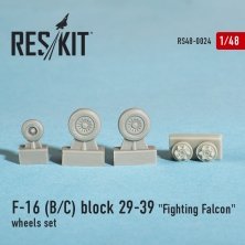 1/48 F-16B/F-16C block 29-39 "Fighting Falcon" wheels set