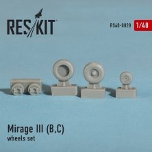 1/48 Dassault Mirage IIIB, IIIC wheels set