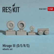 1/48 Dassault Mirage IIID/IIIE/IIIR/IIIS wheels set