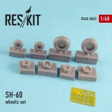 1/48 Sikorsky SH-60 wheels set