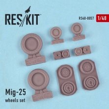 1/48 Mikoyan MiG-25RBT/MiG-25PD/PDS Foxbot wheels set
