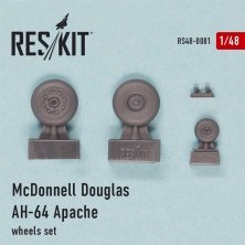 1/48 Douglas AH-64 Apache wheels set