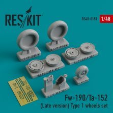 1/48 Focke-Wulf Fw-190/Ta-152 Type 1 wheels set