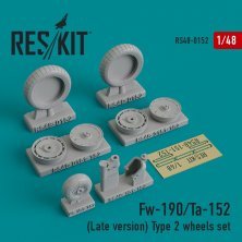 1/48 Focke-Wulf Fw-190/Ta-152 Type 2 wheels set