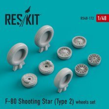 1/48 F-80 Shooting Star wheels