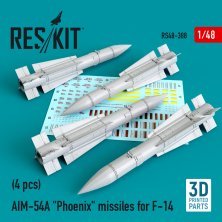 1/48 AIM-54A Phoenix missiles for F-14