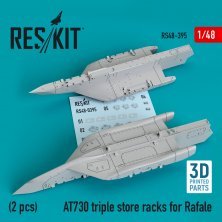 1/48 AT730 triple store racks for Rafale