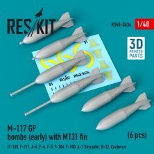 1/48 M-117 GP bombs with M131 fin