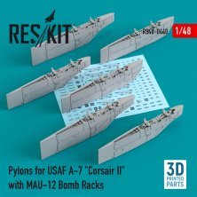 1/48 Pylons for USAF A-7 Corsair II with MAU-12