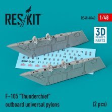 1/48 Republic F-105D/F-105G outboard universal pylon