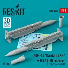 1/48 AGM-78 Standard ARM with LAU-80 launcher 2 pcs