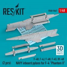 1/48 Navy inboard pylons for McDonnell F-4 Phantom II