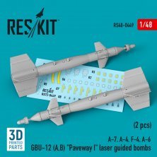 1/48 GBU-12 A,B Paveway I laser guided bombs