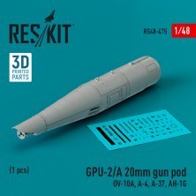 1/48 GPU-2/A 20mm gun pod OV-10A, A-4, A-37