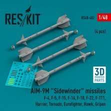 1/48 AIM-9M Sidewinder missiles.