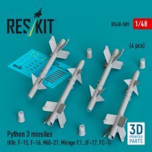 ResKit RS480509 Missiles Python 3 1/48 (4 pcs)