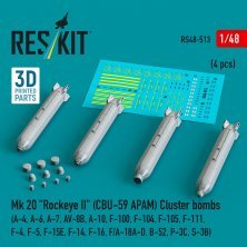 1/48 Mk 20 Rockeye II CBU-59 APAM Cluster bomb