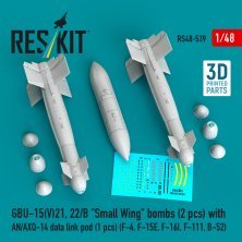 ResKit RS480539 Bombes GBU-15(V) 1/48 avec pod