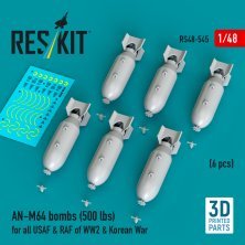 ResKit RS480545 Bombes AN-M64 1/48 (6 pcs)