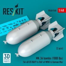 ResKit RS480548 Bombes MK.36 1/48 2 pi�ces