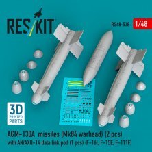 1/48 AGM-130A missiles.with AN/AXQ-14 pod