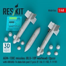 1/48 AGM-130C missiles with AN/AXQ-14 data link pod