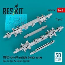 1/48 MBD3-U6-68 multiple bombs racks.