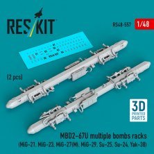 1/48 MBD2-67U multiple bombs racks.