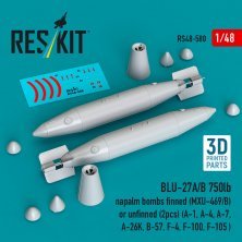 RESKIT BLU-27A/B Bombes Napalm 750lb 1/48