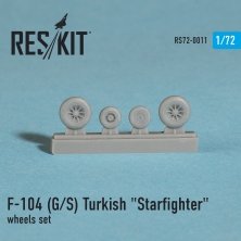 1/72 Lockheed F-104G/F-104S Turkish "Starfighter" wheels set