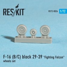 1/72 F-16B/F-16C block 29-39 "Fighting Falcon" wheels set