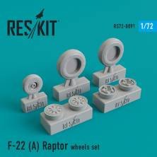1/72 F-22A Raptor wheels set