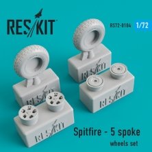 1/72 5 spoke wheels set Supermarine Spitfire