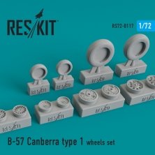 1/72 Martin B-57 Canberra type 1 wheels set