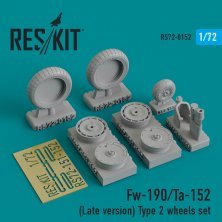 1/72 Focke-Wulf Fw-190/Ta-152 Type 2 wheels set