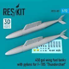 1/72 450 gal wing fuel tanks with pylons for F-105