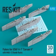 1/72 Pylons for USAF A-7 Corsair II with MAU-12
